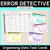 1 for Error Detective - Organising Data Task Cards