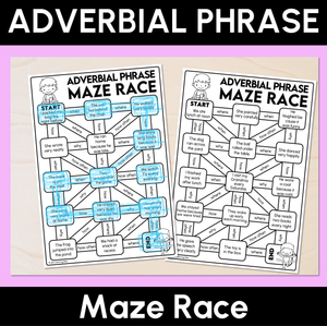 Adverbial Phrase Maze Race