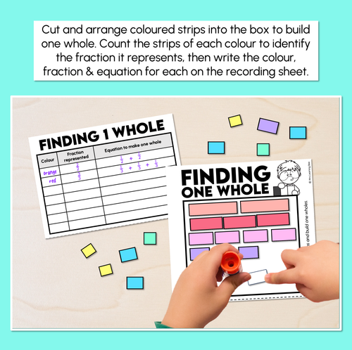 Resource preview 2 for Finding One Whole - Fractions as One Whole Activity