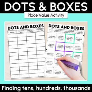 Dots & Boxes - Place Value Activity