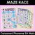 1 for Consonant Phoneme SH Words Maze Race - Consonant SH Words Mats
