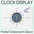 1 for Pastel Classroom Decor Clock Display