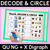2 for Trace, Decode & Circle - Consonant Digraph Decodable Word Mats Bundle