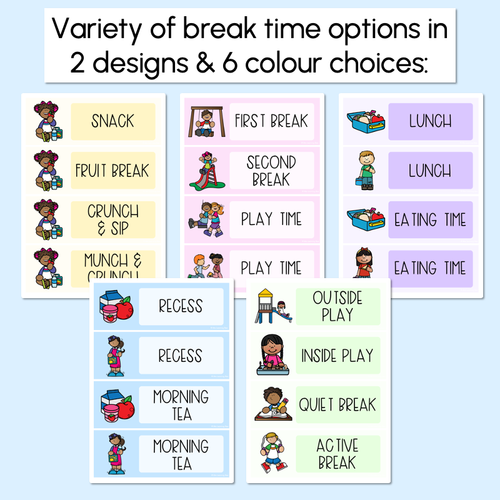 Resource preview 4 for Editable Visual Timetable - The Brentos Collection