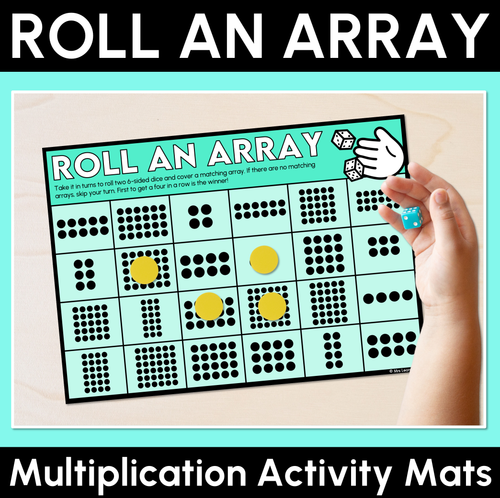 Roll an Array - Multiplication Activity Mats - Mrs Learning Bee