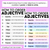 2 for Order of Adjectives – Pastel Poster Display