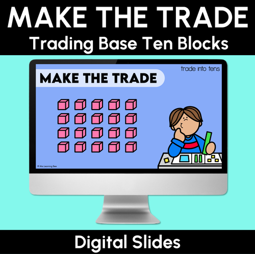 Resource preview 1 for Make the Trade - Trading Base Ten Blocks - Digital Slides