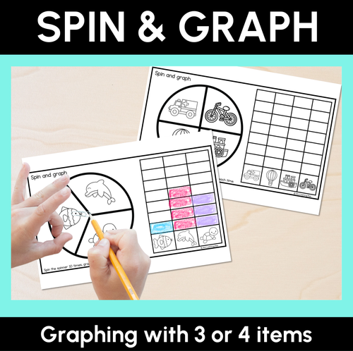 Resource preview 1 for Spin & Graph Templates – Graphing with 3 or 4 Items