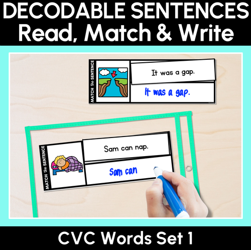 Resource preview 9 for Decodable CVC Sentences - COMPLETE BUNDLE