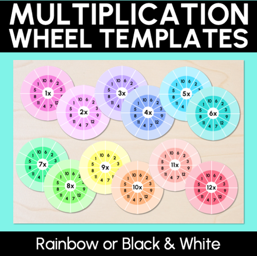 Resource preview 4 for Multiplication Wheels - Displays, Activities & Worksheets