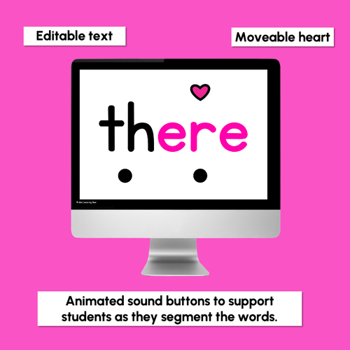 Resource preview 3 for Heart Word Interactive PowerPoint Slides