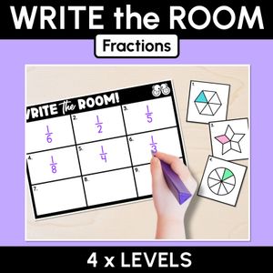 WRITE THE ROOM - Fractions