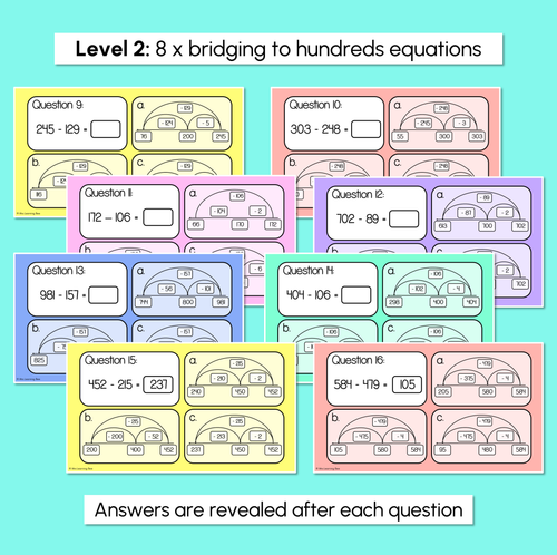 Resource preview 4 for Bridging to 10s & 100s - Subtraction Challenge Slides