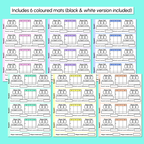 Resource preview 3 for The Biggest Number - 3-Digit Subtraction Game