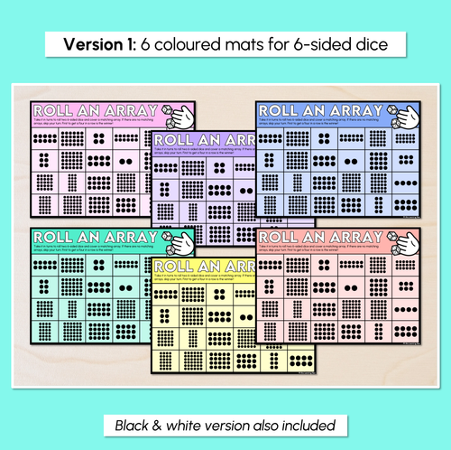 Resource preview 3 for Roll an Array - Multiplication Activity Mats
