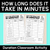 1 for How Long Does It Take in Minutes? - Duration Classroom Activity
