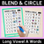5 for Blend & Circle - Long Vowel Words Blending Mats Bundle
