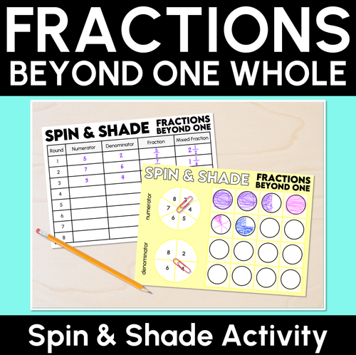 Resource preview 2 for Fractional Quantities Equal To & Greater Than One - Grade 3 & 4 Unit of Work