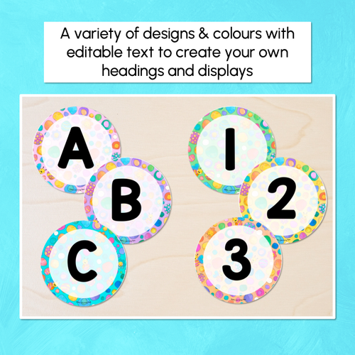 Resource preview 2 for Editable Accents - Alphabet & Numbers - The Kutopia Collection