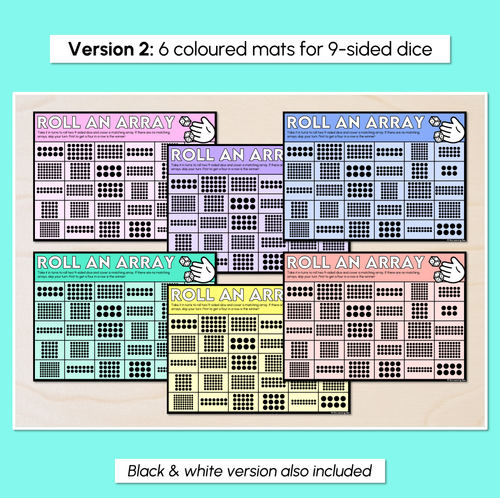 Resource preview 4 for Roll an Array - Multiplication Activity Mats