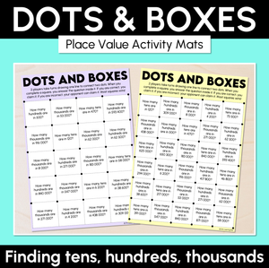 Dots & Boxes - Place Value Activity Mats