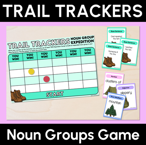 Resource preview 1 for Trail Trackers - Noun Groups Game