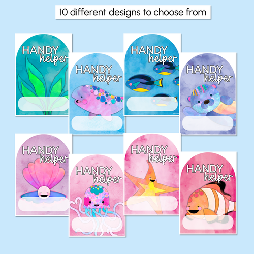 Resource preview 2 for Handy Helpers Classroom Jobs Display - The Sea of Wonder Collection - Calming Classroom Decor