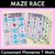 1 for Consonant Phoneme T Words Maze Race - Consonant T Words Mats