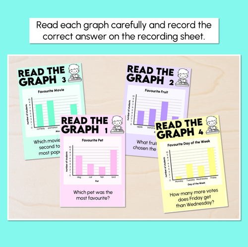 Resource preview 2 for Read the Graph - Reading Data Task Cards