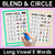 4 for Blend & Circle - Long Vowel Words Blending Mats Bundle