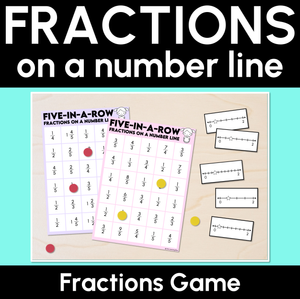 Five in a Row - Fractions on a Number Line Game