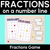 1 for Five in a Row - Fractions on a Number Line Game