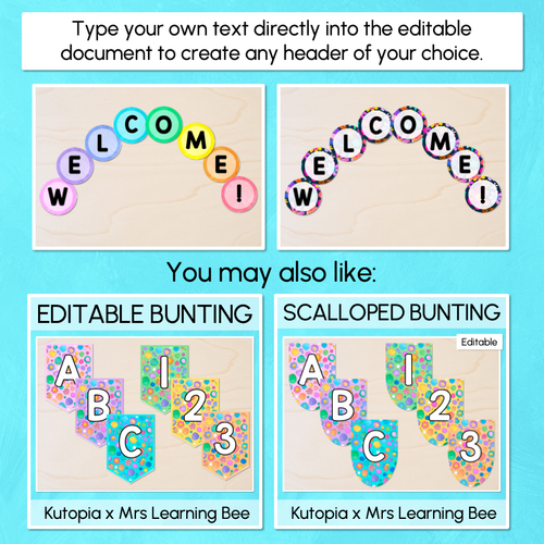 Resource preview 5 for Editable Accents - Alphabet & Numbers - The Kutopia Collection