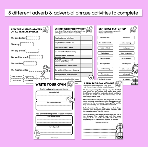 Resource preview 3 for Adverbs & Adverbial Phrases - Master Mission Activity