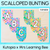 1 for Editable Scalloped Bunting - Alphabet & Numbers - The Kutopia Collection
