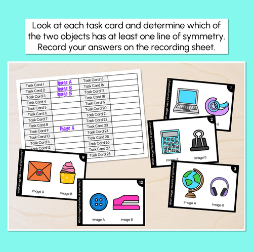 Resource preview 2 for Symmetry Task Cards
