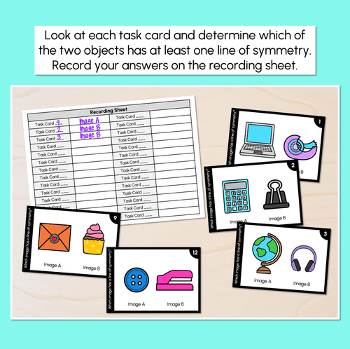 Resource preview 2 for Symmetry Task Cards