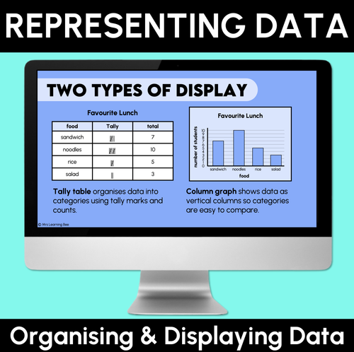 Resource preview 1 for Representing Data - Organising & Displaying Data Digital Slides
