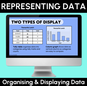 Representing Data - Organising & Displaying Data Digital Slides