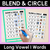 2 for Blend & Circle - Long Vowel Words Blending Mats Bundle