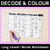5 for Trace, Decode & Colour - Long Vowels Decodable Worksheets Bundle