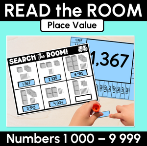 Read the Room - Numbers 1000 - 9999 Place Value