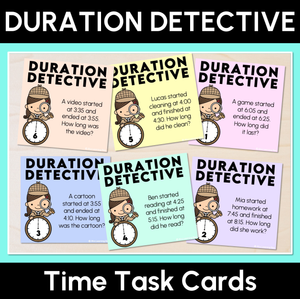 Duration Detective - Time Task Cards