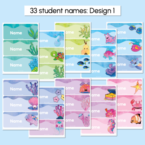 Resource preview 3 for Door Display - Sea of Wonder Collection - Calming Classroom Decor