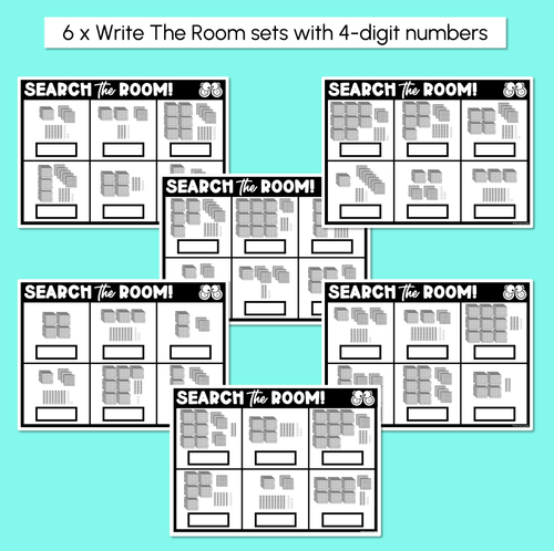 Resource preview 2 for Read the Room - Numbers 1000 - 9999 Place Value