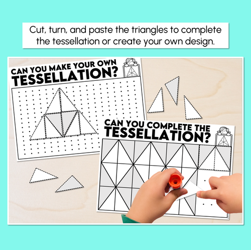 Resource preview 2 for Complete the Tessellation - Tessellating Design Worksheets