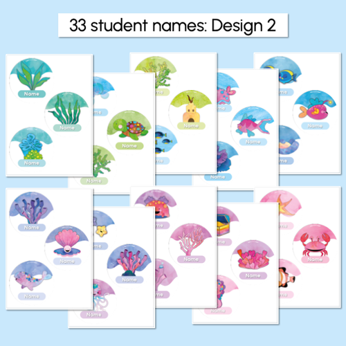 Resource preview 4 for Door Display - Sea of Wonder Collection - Calming Classroom Decor