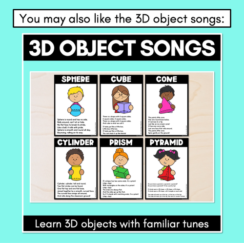 Resource preview 4 for 2D Shapes Song Posters 