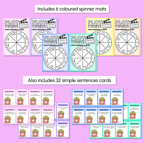 Resource preview 3 for Revising Texts with Embedded Clauses Game
