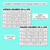 3 for Missing Numbers on a Number Line - 2 and 3 Digit Numbers